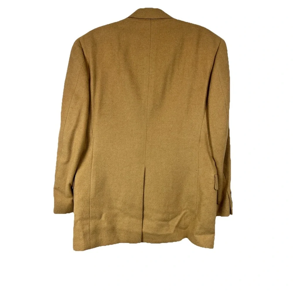 Hart Schaffer & Marx Men's 100% Camel Hair Blazer Size 40 Vintage Classic Casual